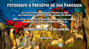 Fotografe o Presépio de sua paróquia e ganhe um Brinde